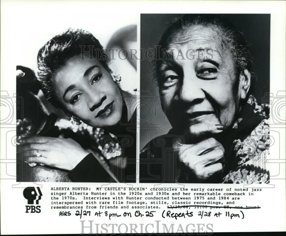 Press Photo Alberta Hunter "My Castle's Rockin" chronicles early career