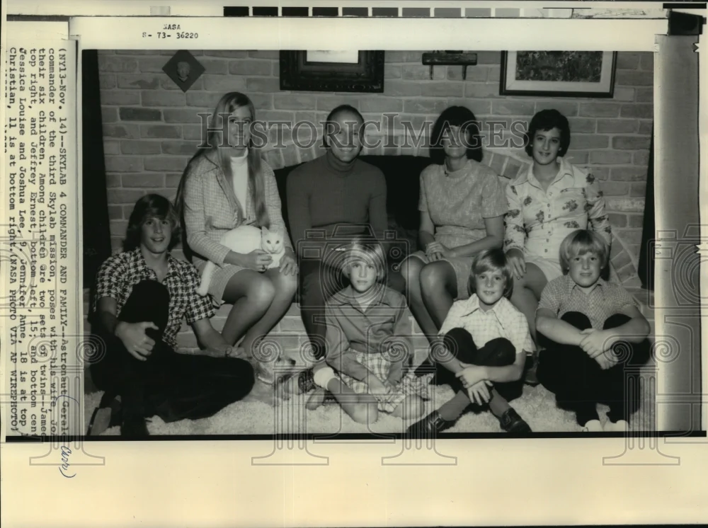 1973 Press Family of Skylab 4 Astronaut Gerald Carr - mja50995