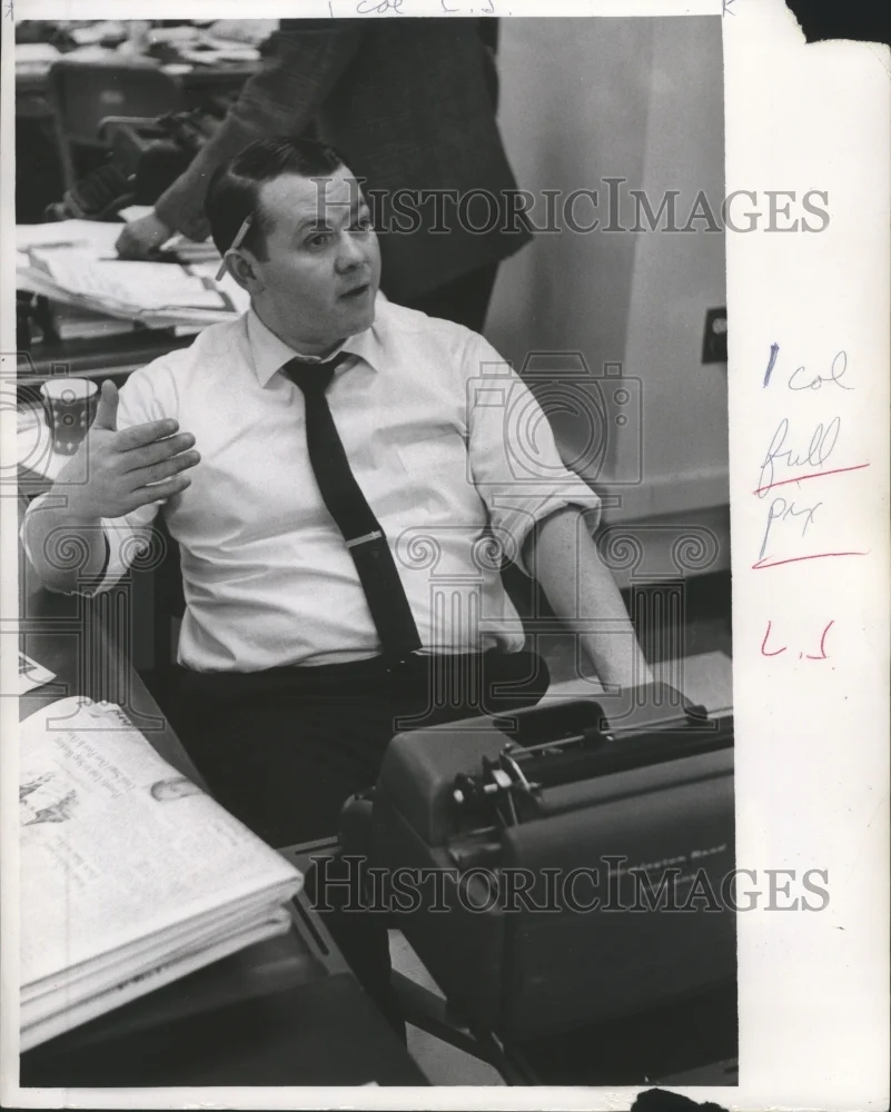 1966 Press Photo George Lockwood, Journal Editor - mjb06331