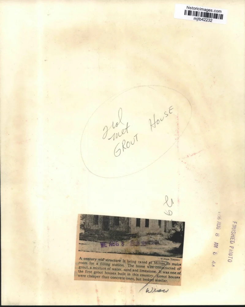 1956 Press Photo Grout house in Milton, Wisconsin is being razed. - mjb42232 - Image 2