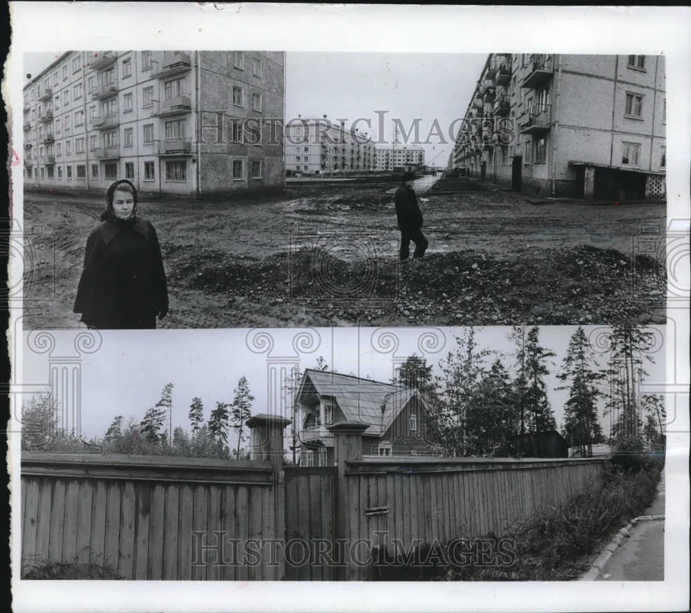 1987 Press Photo Modern apartments built in Soviet Union's Bratsk section