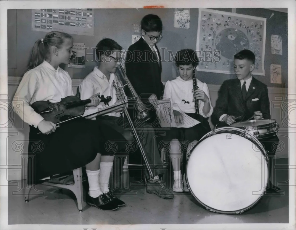 1960 Press Photo Carol Caddy, S. Spencer, C. Slater, M. Zupnik, Roy King