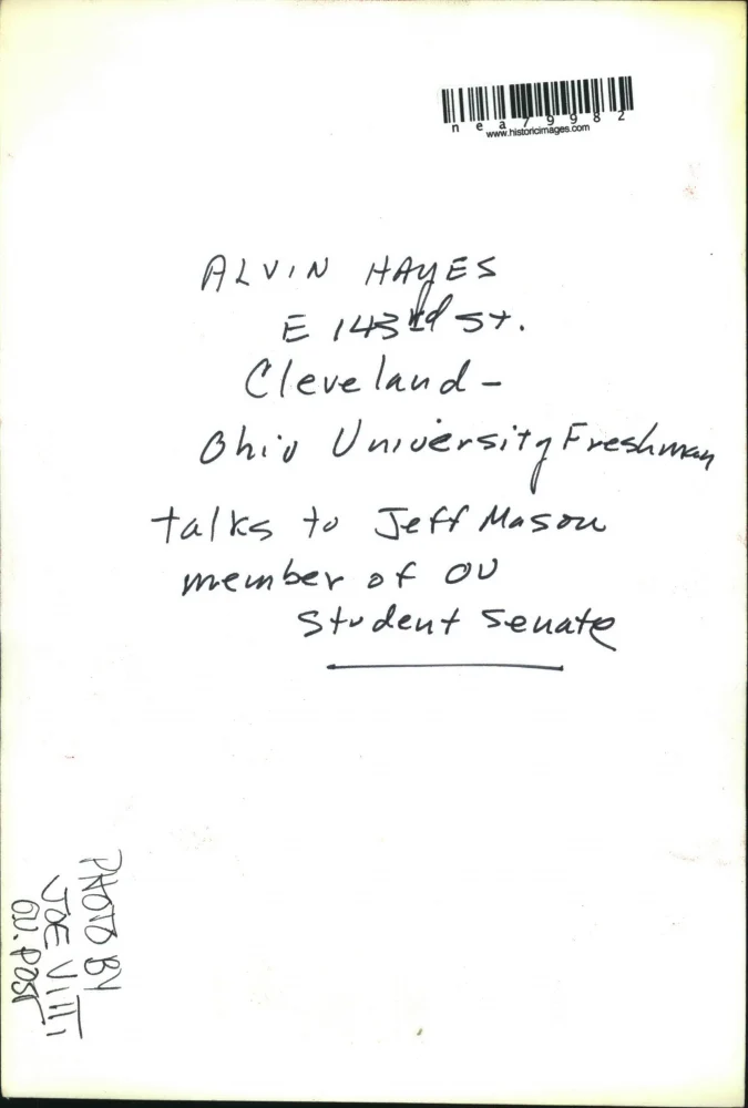 Press Photo Alvin hayes Cleveland Ohio Freshmen Student Senate - nea79982 - Image 2