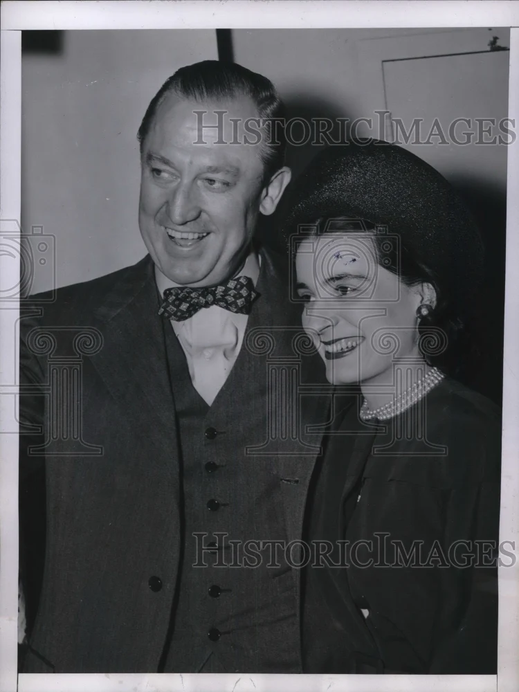 1944 Press Photo Hosue Rep. Whip Lee Arends & bride Betty Tychon in D.C.