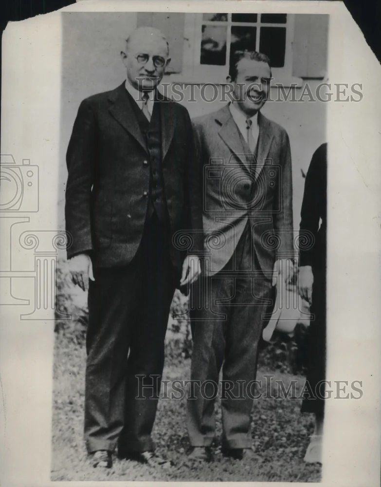 1933 Press Photo Presidential Advisor AA Berle With HH Griswold