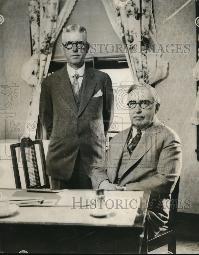 Press Photo David W. Mulvane, William M. Butler - nec35208