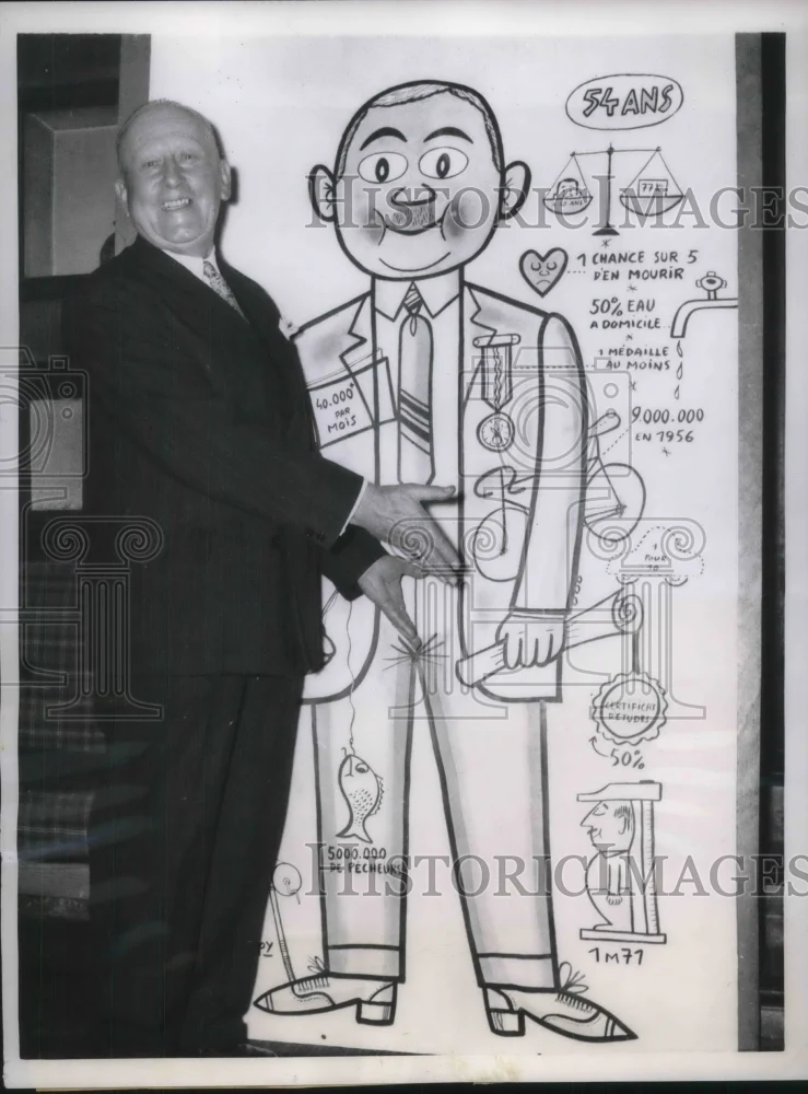 1957 Press Photo French Radio Wizard Marcel Bouchet Is Average Frenchman