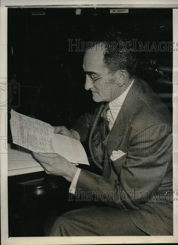 1940 Press Photo A.M. Fox member of U.S. Tariff Commission