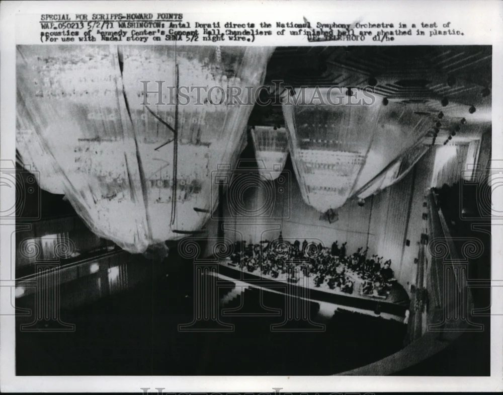 1971 Press Photo Wash DC Antal Dorati & National Symphony Orchestra