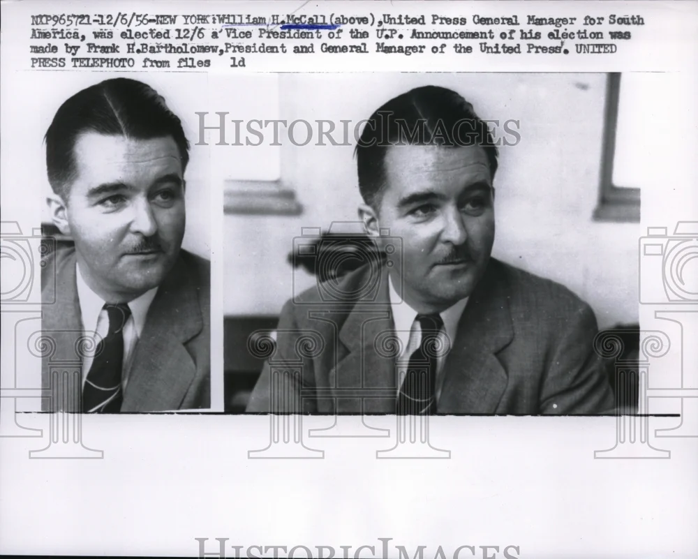 1956 Press Photo William McCall during election - nec68636
