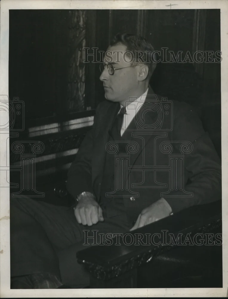 1923 Press Photo H. E. Eiber on the witness stand - nec70617