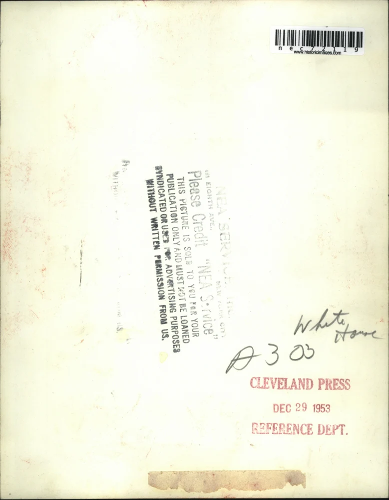 1953 Press Photo A man sortinhg mail into postal slots - nec72119 - Image 2