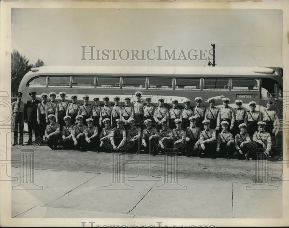 1938 Press Photo HS Safety Patrols head to Natl conference from Cleveland
