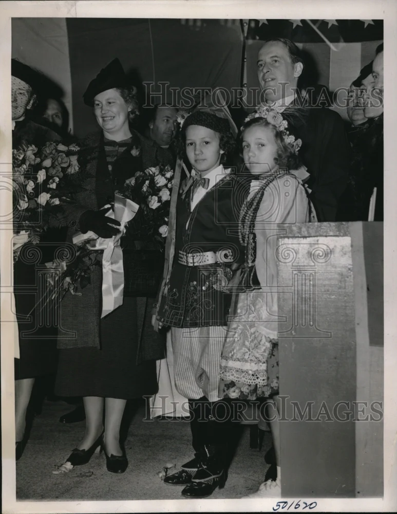 1939 Press Photo NYC Antoni Roman, Polis delegation to World's Fair