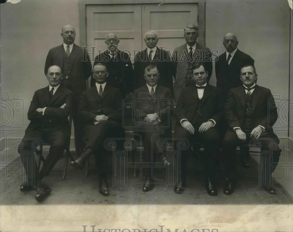 1923 Press Photo Sec of Agriculture Wallace & Directors & Bureaue of CHief