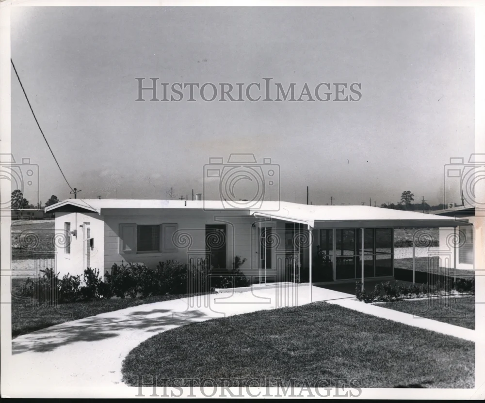 1958 Press Photo Lodge Harbor construction of new homes
