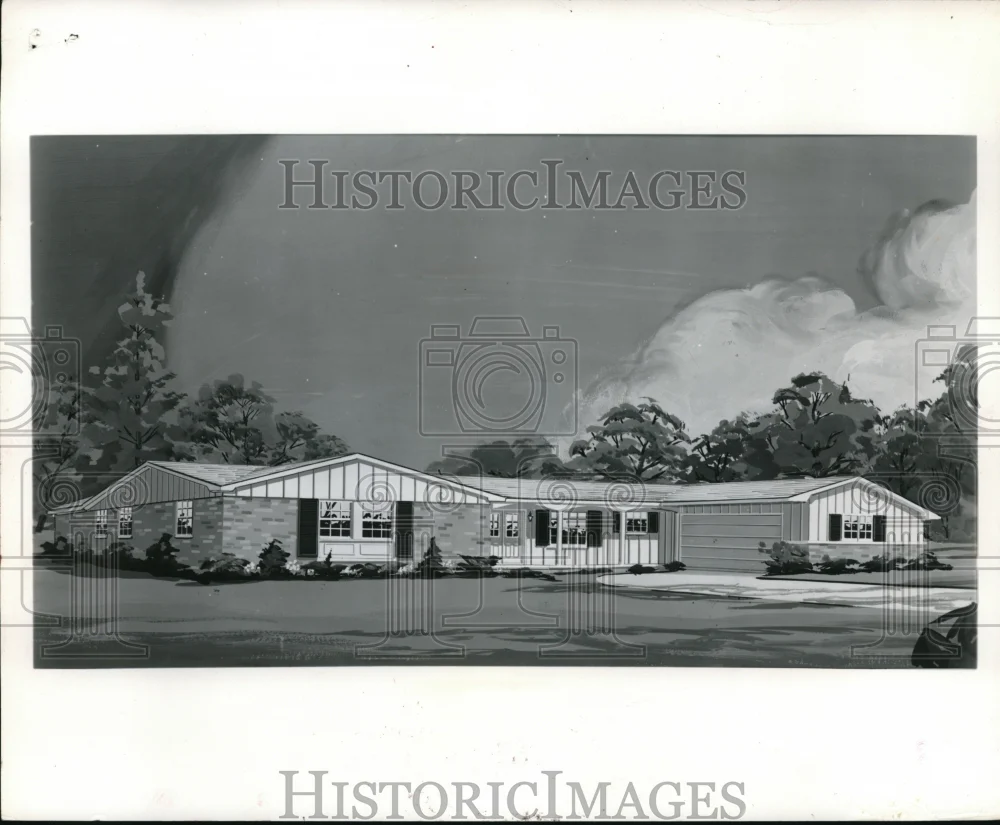 1965 Press Photo Peaceful and calming resort home