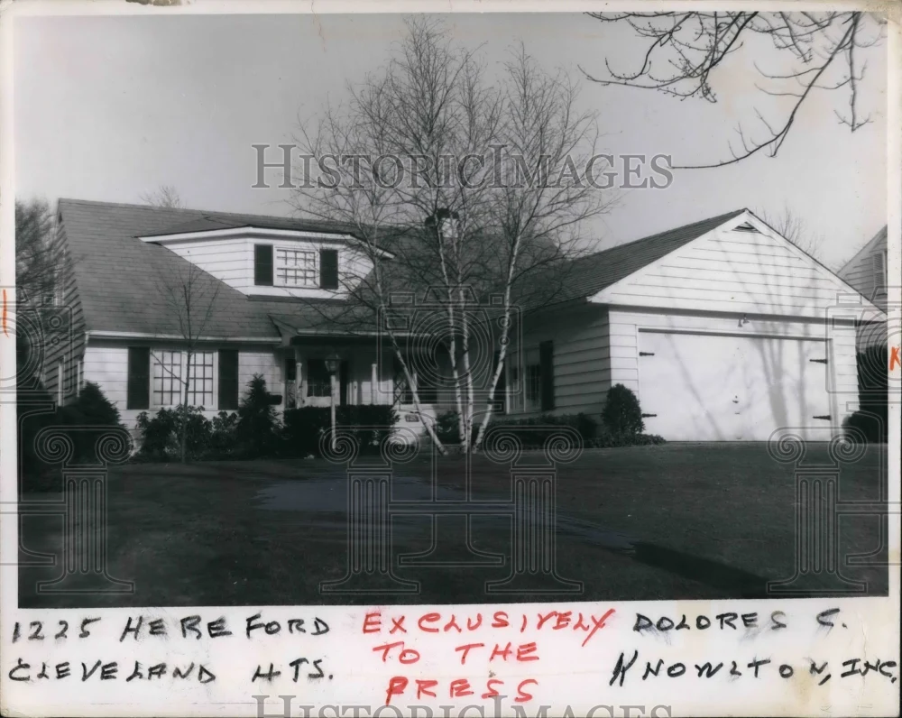 1966 Press Photo 1225 Hereford Ave home in Cleveland Ohio