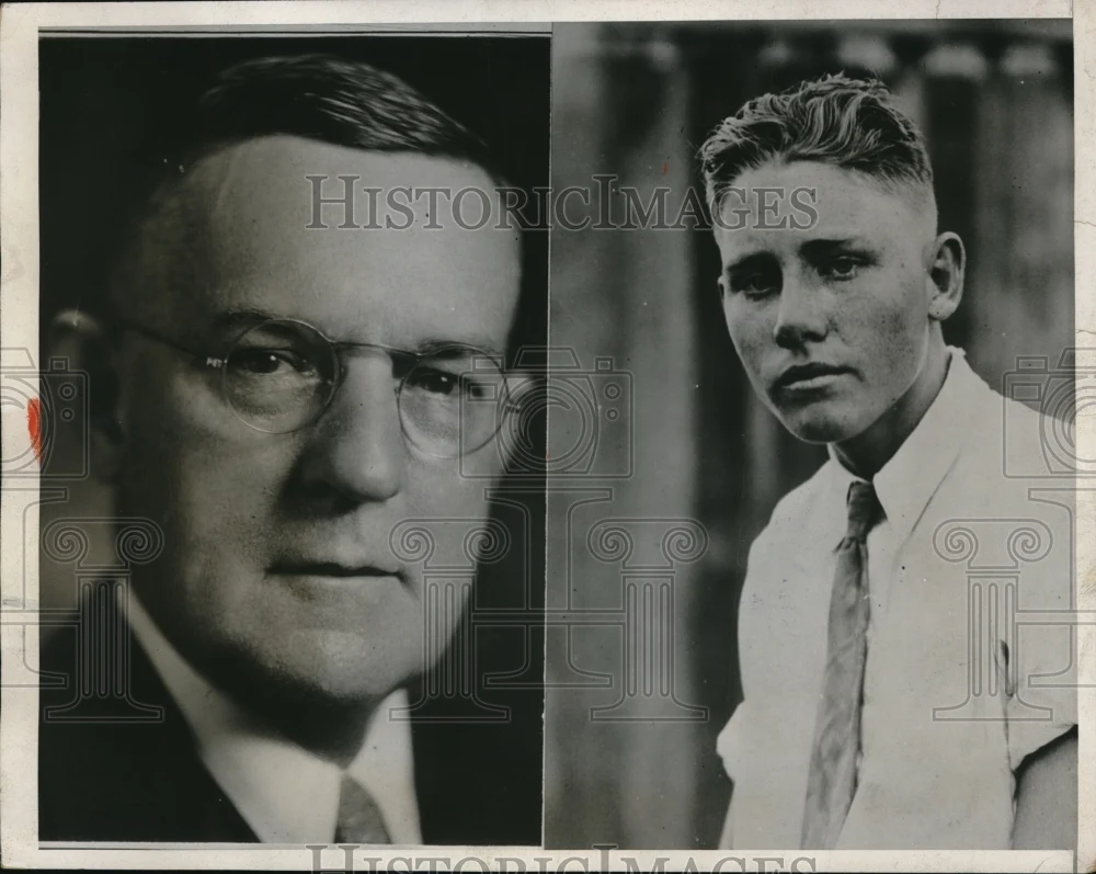 1933 Press Photo John King Ottley is directing for the manhunt of his kidnapper