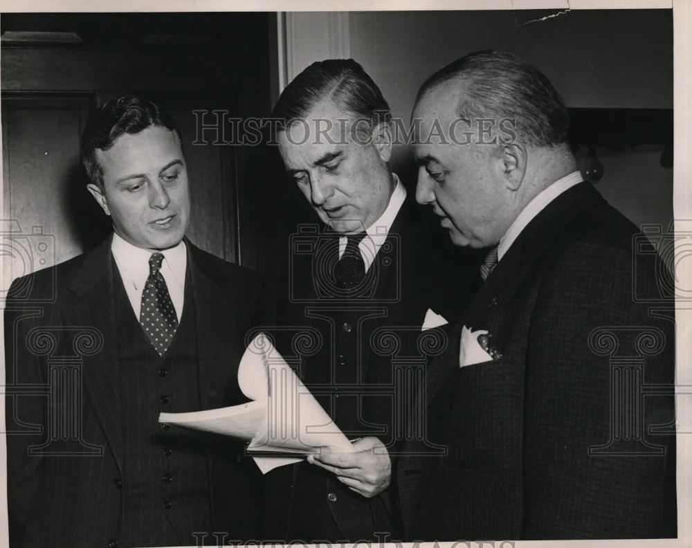 1940 Press Photo Washington DC Secretary of Navy Charles Edison pictured with