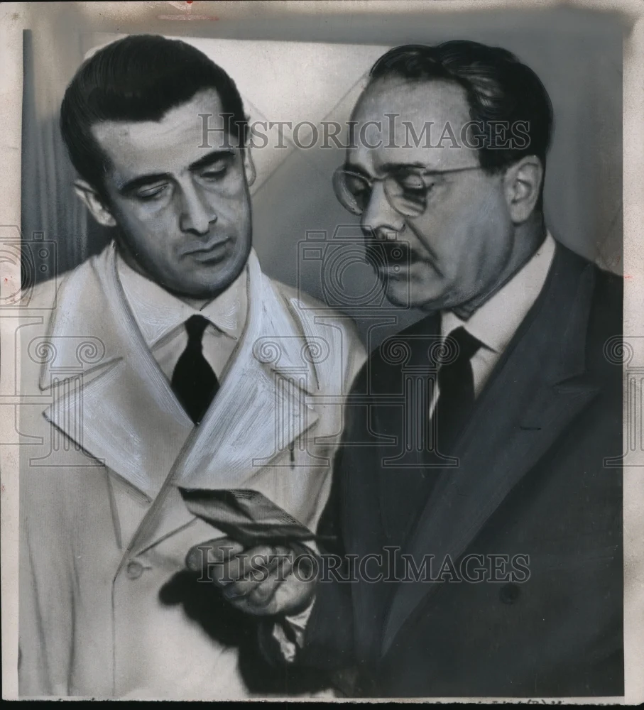 1954 Press Photo Vatiocan City Papal DR R Gateazzi-Lisi & Dr TM Soncini
