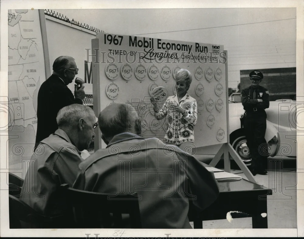 1967 Media Photo At impounding area in Pasadena Ca drivers draw for starting