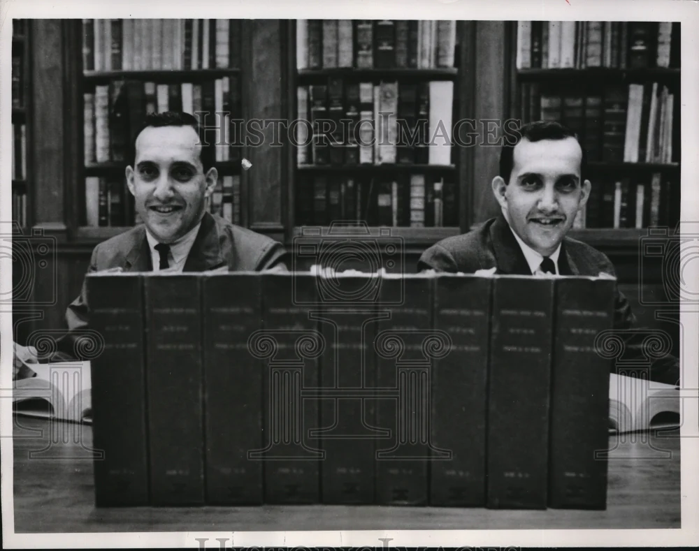 1961 Media Photo Paul Garber and brother Philip at the Harvard University