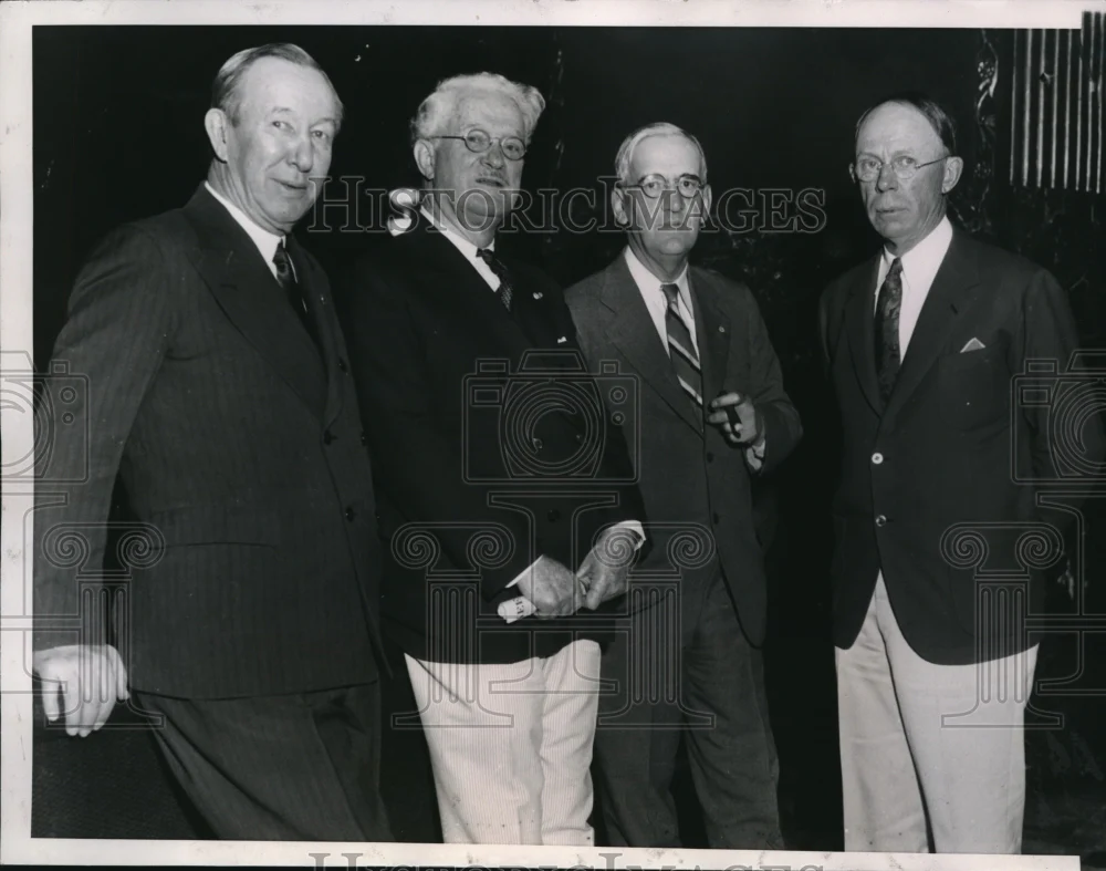 1934 Press Photo H.H Piatt, Earle W Evans, John A Lubin American Bar Association