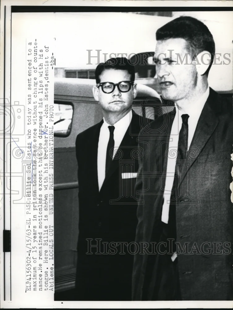 1963 Press Photo Billie Sol Estes, brother, Dr. John Estes - ned15318