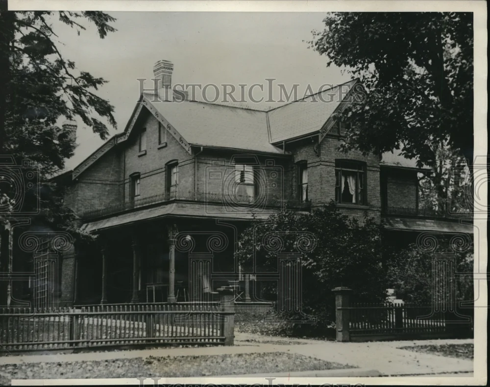 1932 Press Photo Old Home tea rooms in Orvalia Ontario Canada of M Insull