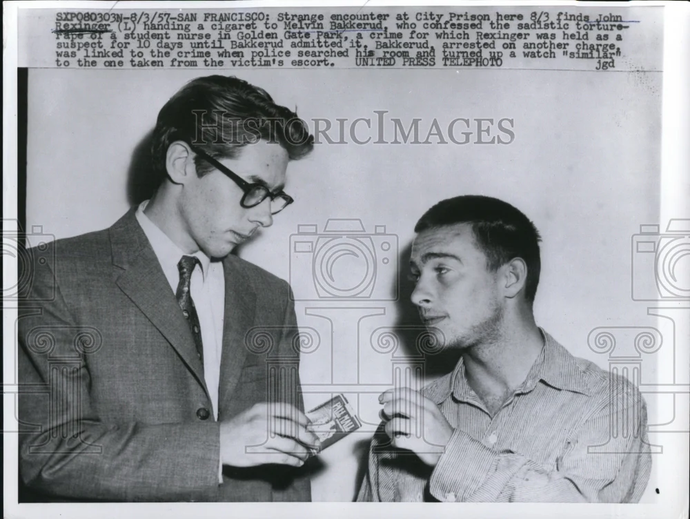 1957 Press Photo Melvin Bakkerud Confessed of His Crime