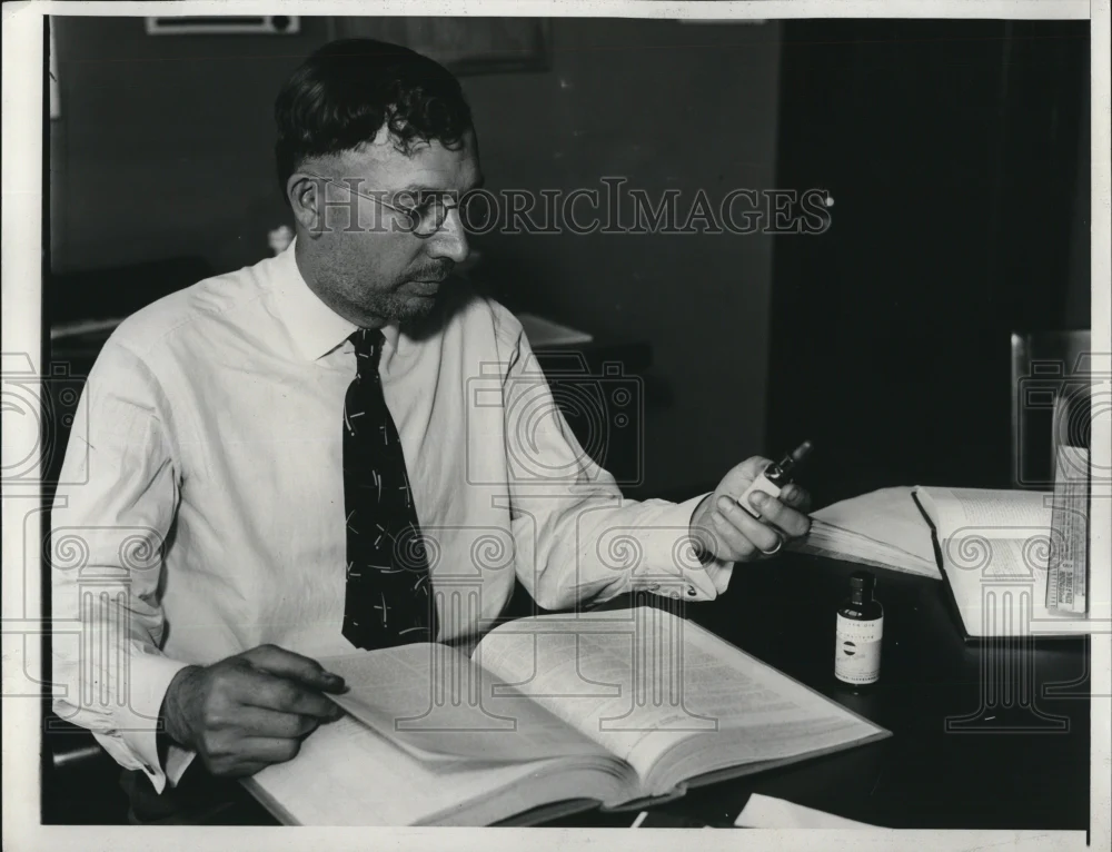 1932 Press Photo Dr. H.F. Germann SMA Corp. perfected method of concentrating