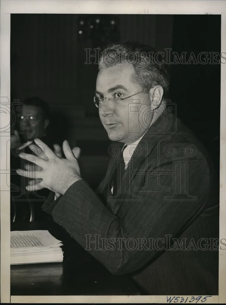 1939 Press Photo Dr. Hartman of Columbia University before Dies commitee