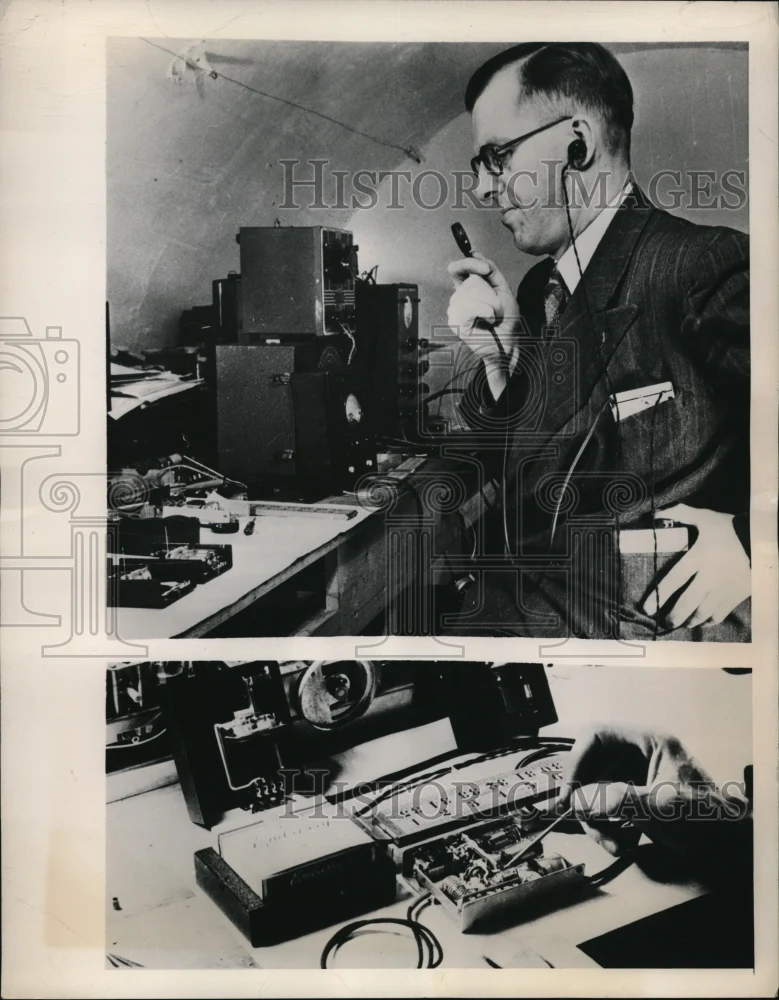 1947 Press Photo Michael Kasia, Inventor of Tele-radio