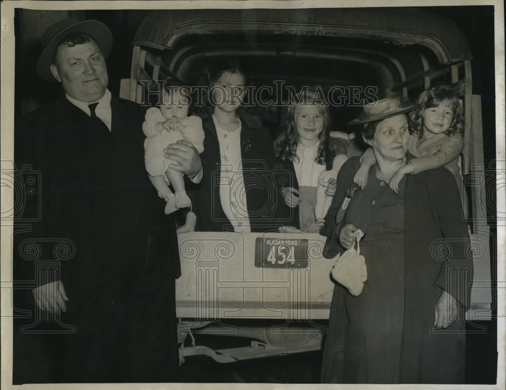 1946 Press Photo Paul Sakto, 6, homesteader heading for Arkansas.