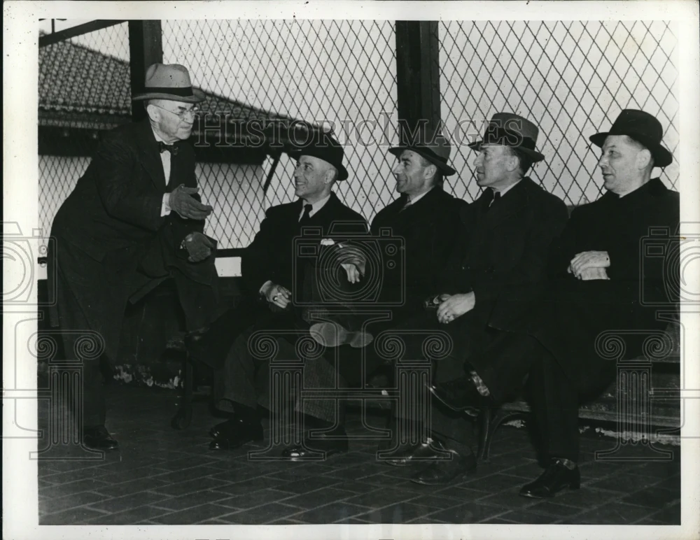 1941 Press Photo Gloucester NJ Italian skippers JL Hughes, A Plunkett, A Regagno