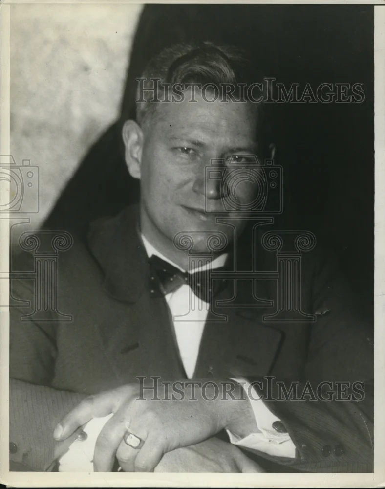 1928 Press Photo Vincent Naylor of NEA Shippin - ned55533