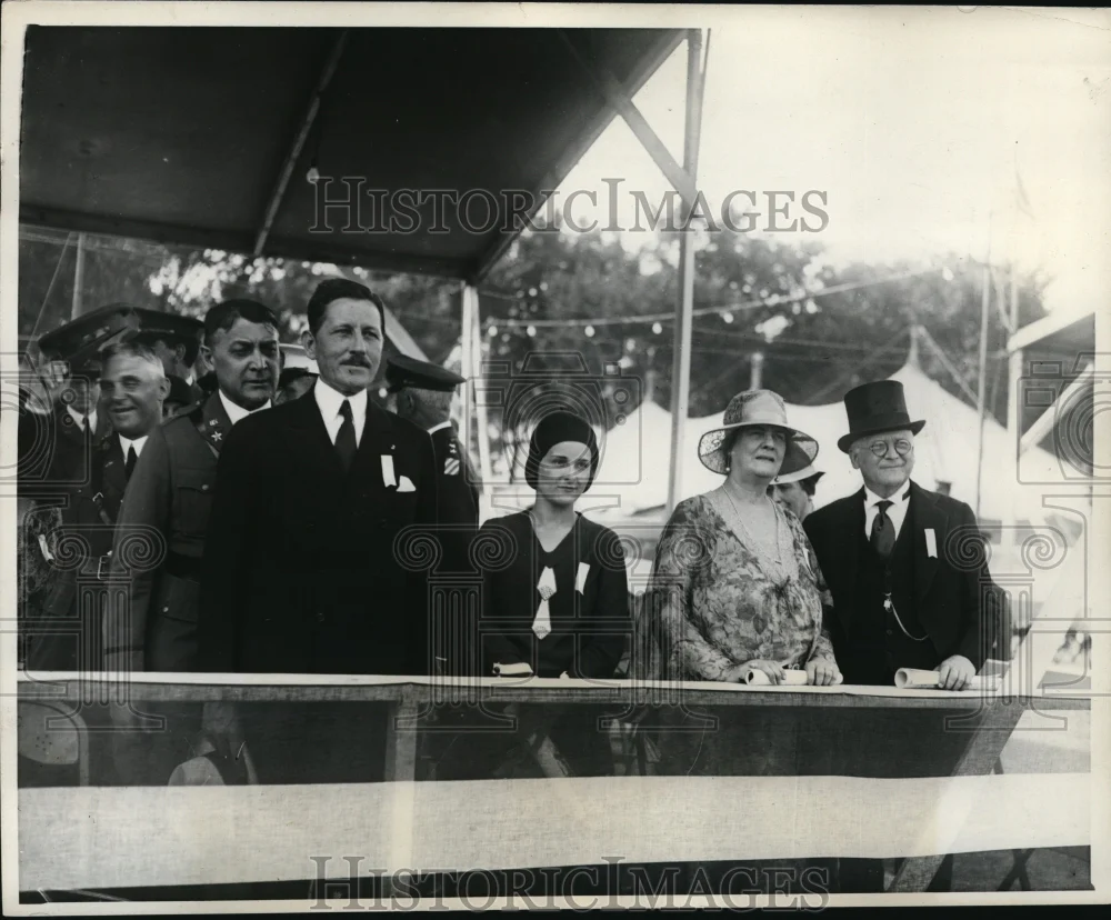 1930 Press Photo Virginia notables at opening of annual Army show