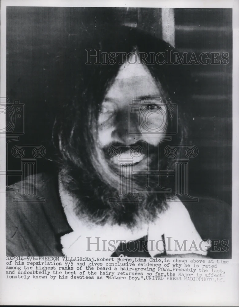 1953 Press Photo Repatriation of Major Robert Burns