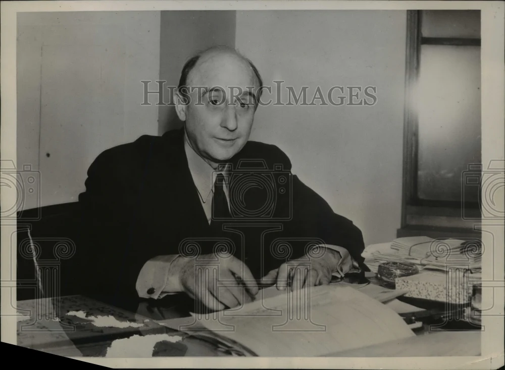 1939 Press Photo Albany NY Capt Arthur BrandtState Supt of Public Worls
