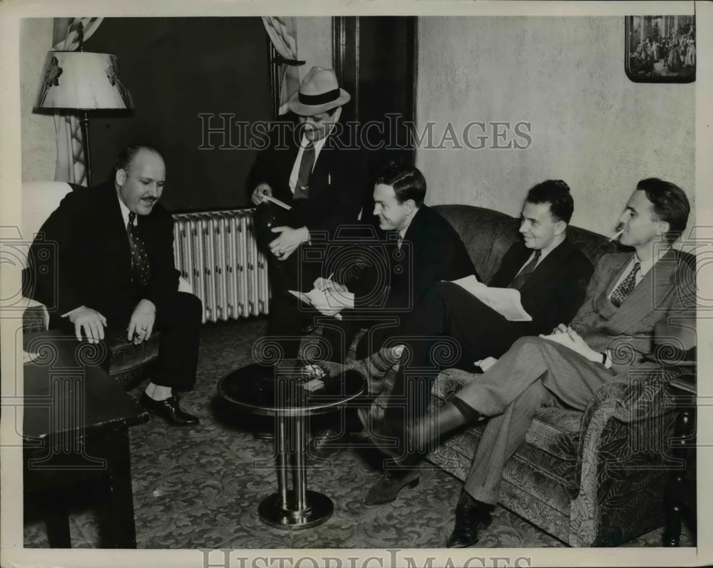 1937 Press Photo John Owen, President,United Mine Workers District No.6 of Ohio
