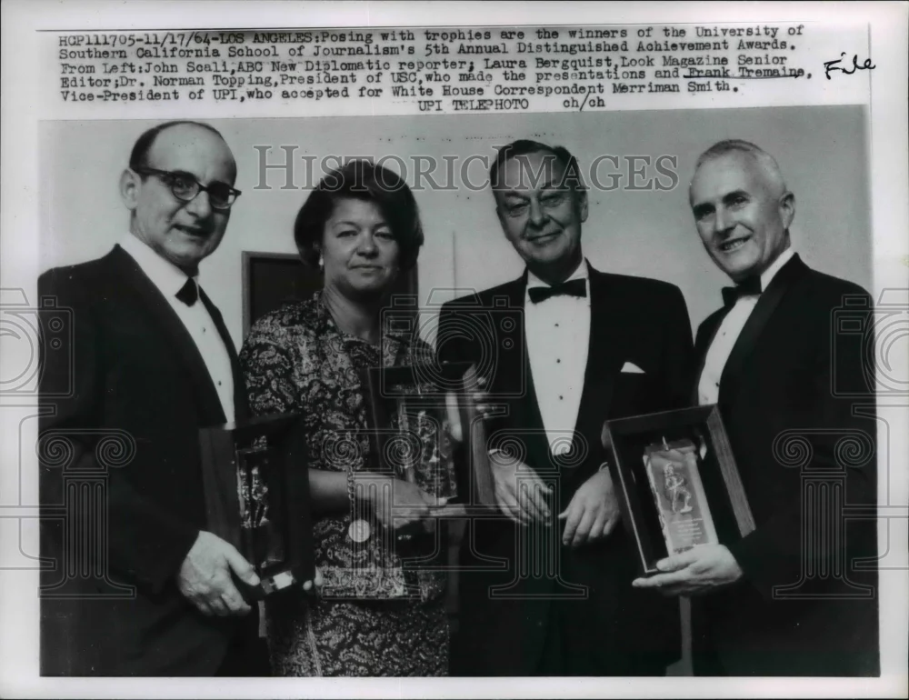 1964 Press Photo U of Southern California School of Journalism award winners