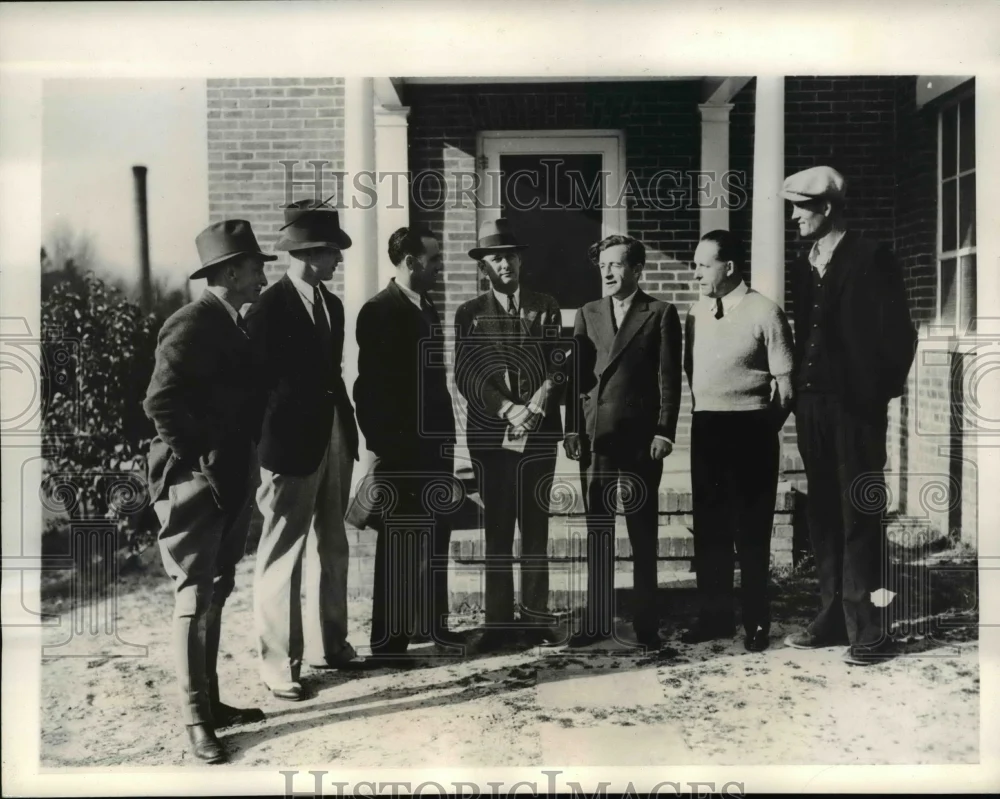 1935 Press Photo Coroner's jury members to investigate Mrs H Bradley death