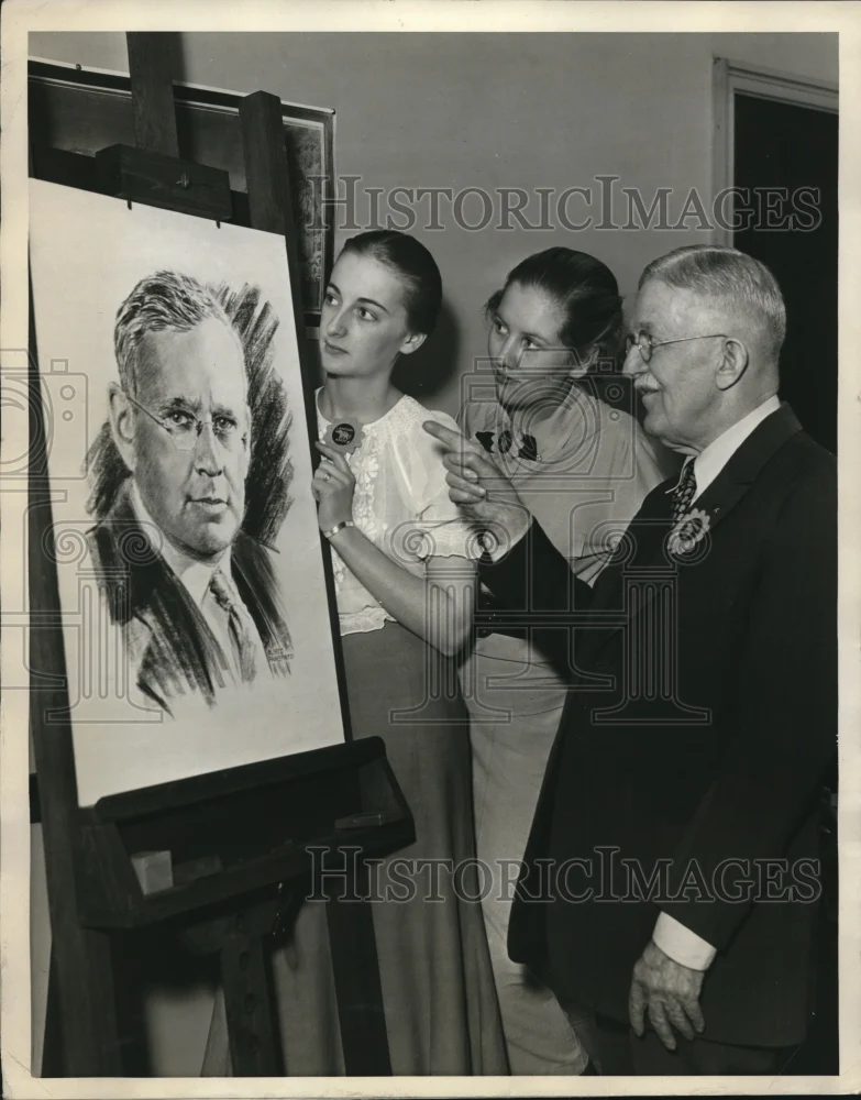 1936 Press Photo Chicago Il J G Barton who was for Cleveland, Bryan and Wilson