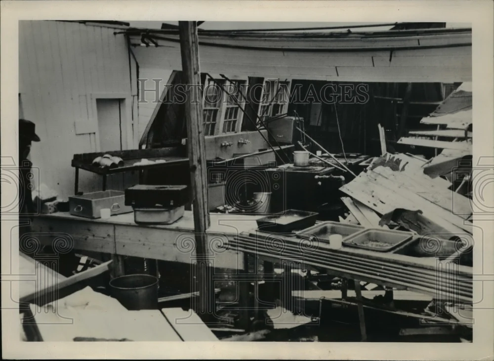 1958 Press Photo Shreveport La Slack Air Base wrecked by a tornado - ned93146
