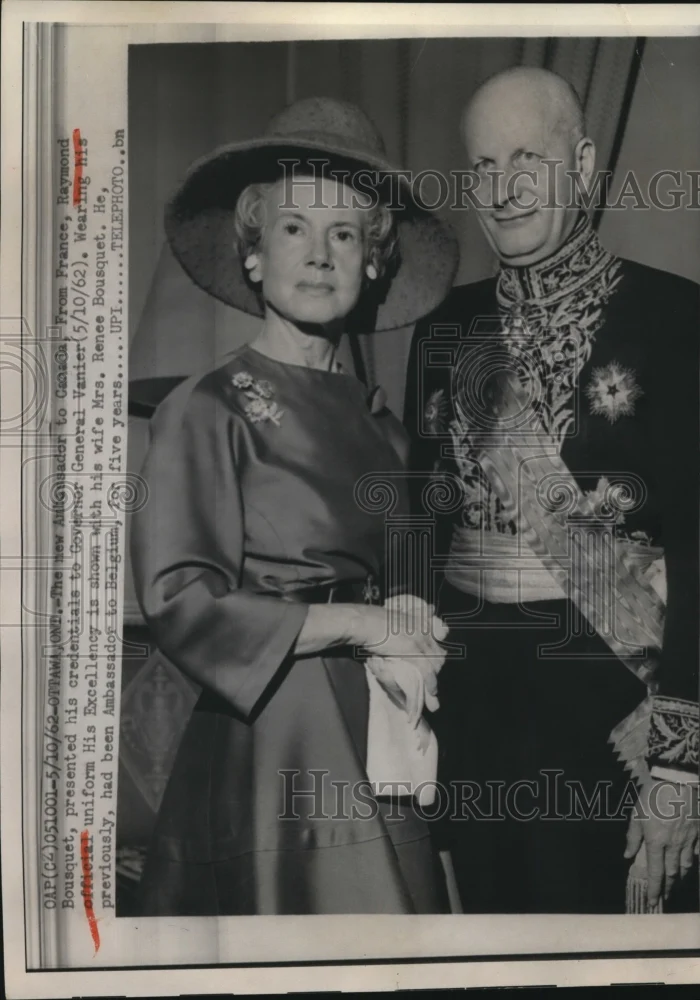 1962 Press Photo Raymond Bousquet Ambassador to Canada from France in Ottawa