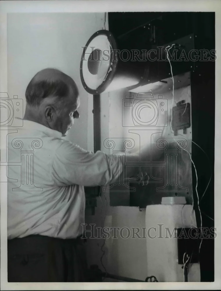 1957 Press Photo of Swedish Astronomer Prof. Yngve Ohman at the Swedish