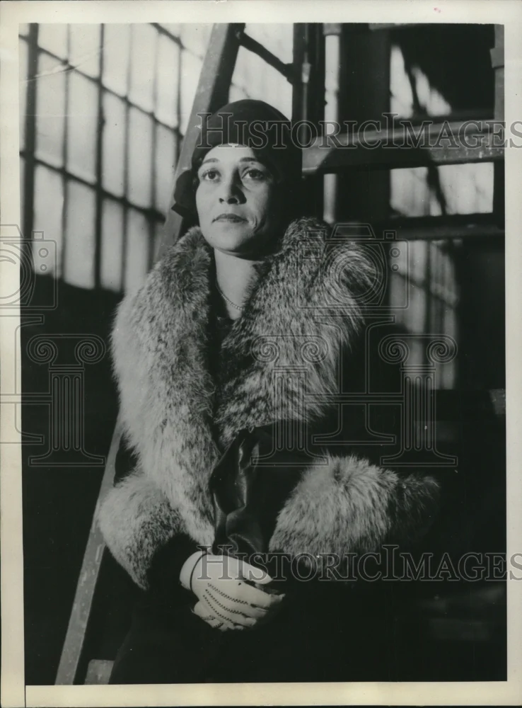 1931 Press Photo Mrs Elsie Boxill Aboard SS Lady Nelson - nee10555