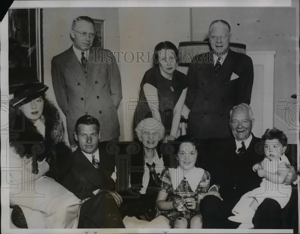 1935 Press Photo Mr. & Mrs. James Mattimore on 50th Anniversary - nee21828
