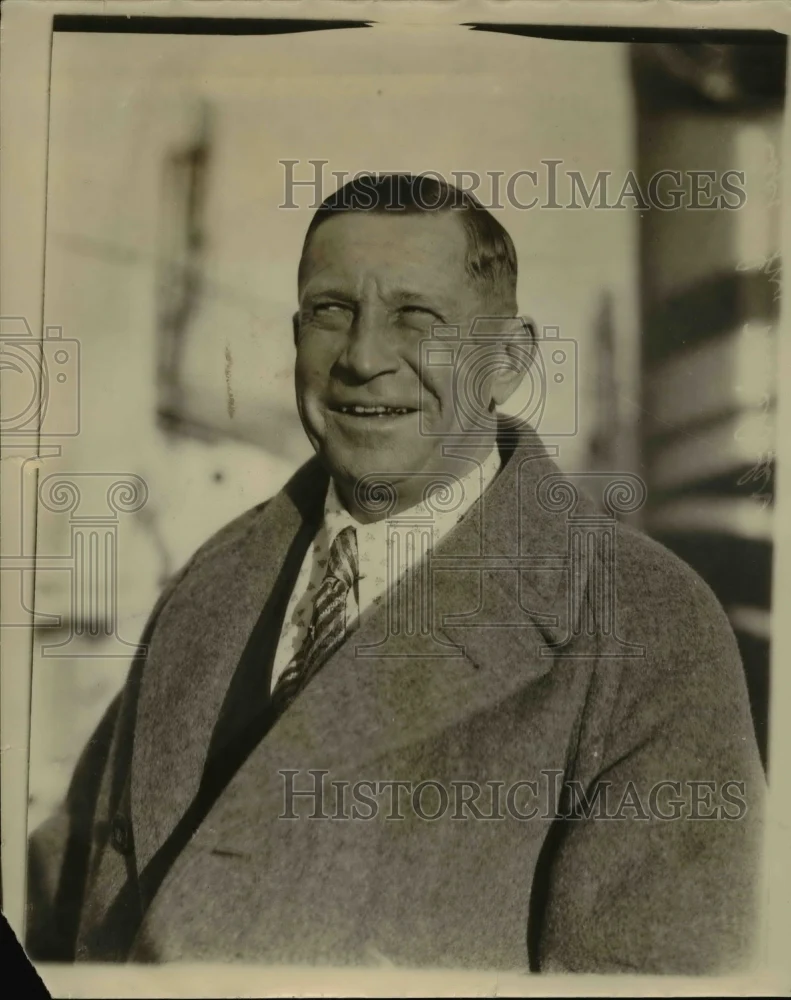 1927 Press Photo Captain John Wieshofer from his Atlantic to Pacific trip